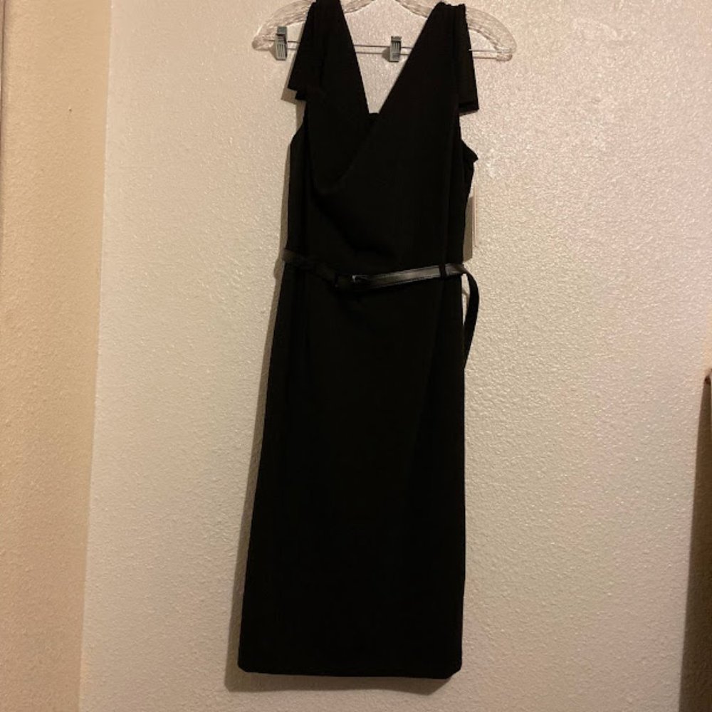 Shelby & Palmer women's size 16 black dress with belt